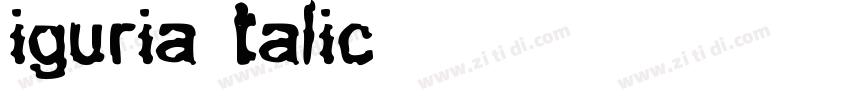 BCLiguriaRB Italic字体转换